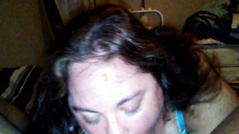 BBW mature gives head