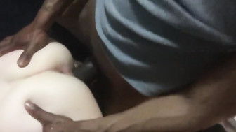 Naughty white gf drilled from behind