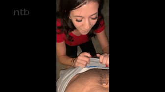 Cute white girlfirend sucks and fucks her black bf