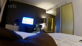 Curvy blond with short hair sucking and fucking that BBC