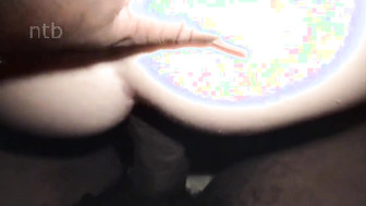 Horny white milf's ass was fucked hard and creampied by hung black lover