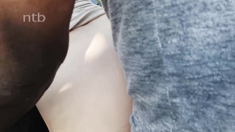 Curvy, cuckold white wife fucks thick black dick in front of her husband