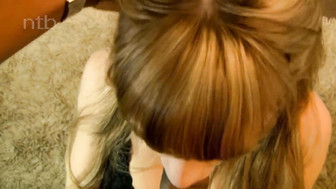 Cute white girl in black lingerie enjoys huge Black Dick