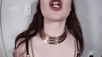 Incredibly sexy redhead with big ass gets her mouth filled with black lover's cum