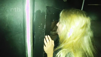 Big ass white milf sucks and fucks hung black stranger in front of her husband