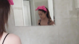 Two white girls in real orgy