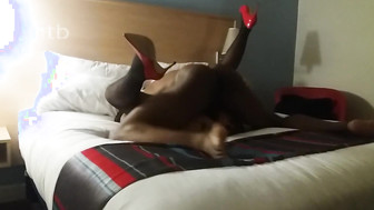 Classy white wife rides that big black cock and enjoys getting it from behind