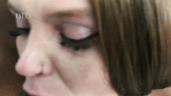 Sexy MILF fucked by two black studs