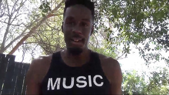 Playing with her big black toy and getting it bareback