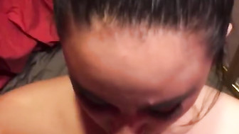 Pretty Latina gives head