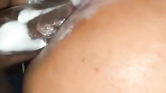 Latina Girlfriend taking BBC Anal