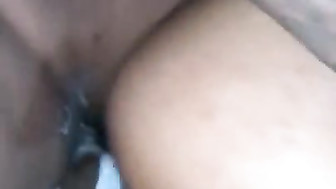 Latina Girlfriend taking BBC Anal