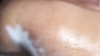 Latina Girlfriend taking BBC Anal