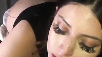 Pretty Latina Loves to suck BBC