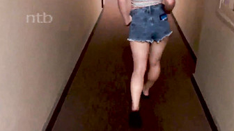 Cute brunette girl with glasses having fun with dom BBC