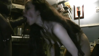 Huge BBC for slutty amateur brunette