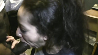 Huge BBC for slutty amateur brunette