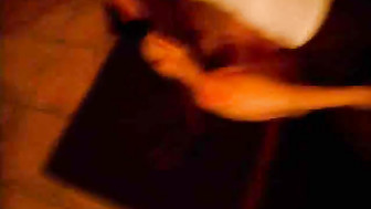 Real wife with BBC in the kitchen hubby gets sloppy seconds