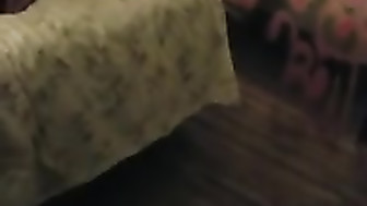 hubby watches his wife with two black cocks