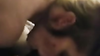 hubby watches his wife with two black cocks