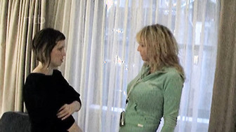 Two MILFs share big black cock