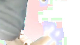 Pretty blonde sucks black cock while friend records