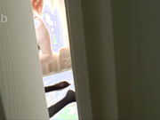 Cute redhead in sexy black stockings enjoys that bbc