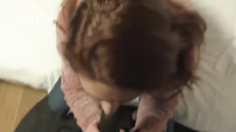 Fucking and sucking that big black cock and getting his warm load of jizz