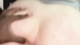 Big black cock makes her cum