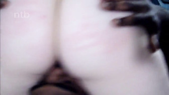 Cuckold white wife milks hubby's cock and pleases her new black stud