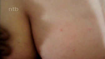 Cuckold white wife milks hubby's cock and pleases her new black stud