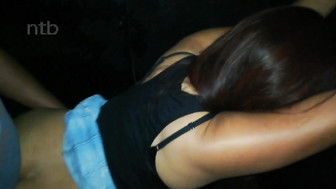 Hotwife gets fucked by hung black stud who smeared her ass with cum