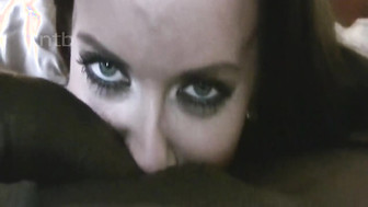 Horny white milf sucked and fucked that bbc and showed her juicy hole