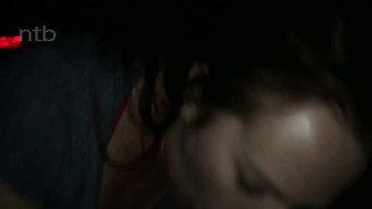 Pretty white mom with goggles sucks off that huge black dong in her car