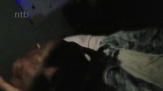 Hubby and black bulls fucks horny white wife and cums on her hairy pussy