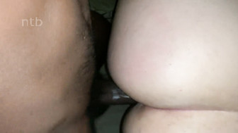 Chubby white mom gets fucked and shows her creampie