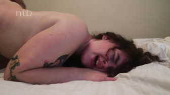 Slut with big tits fucked by black bull