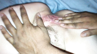 Busty brunette gets fucked and cum-showered by hung black stud