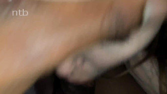 White bombshell gets fucked and creamed by her hung black lovers