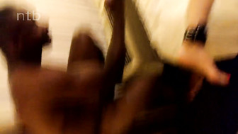 Blond milf gets creamed by hung black stud