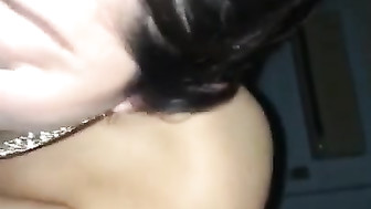 Asian Slut Black Cock Deep Throat Blowjob