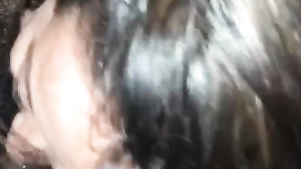 Asian Slut Black Cock Deep Throat Blowjob