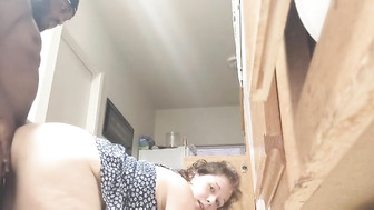 PAWG housewife in the kitchen