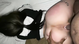 Snow Bunny Takes Big Black Cock