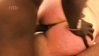 Cuckold blond pleases her black masters and enjoys their cumloads