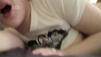 Banging that wet pussy and leaving two creamy pies inside her hole