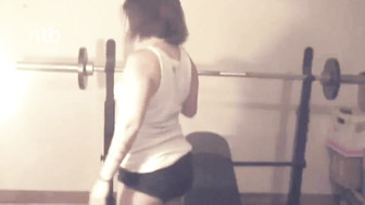 Chubby brunette wanted to get his big dick