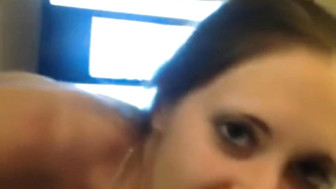 Has her 1st BBC tells BF she is snow bunny now