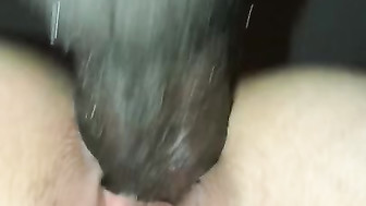 Hubby records closeup bbc creampie of his wife