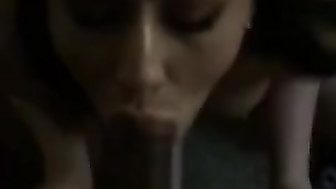 NRI hotwife sucks a big black cock